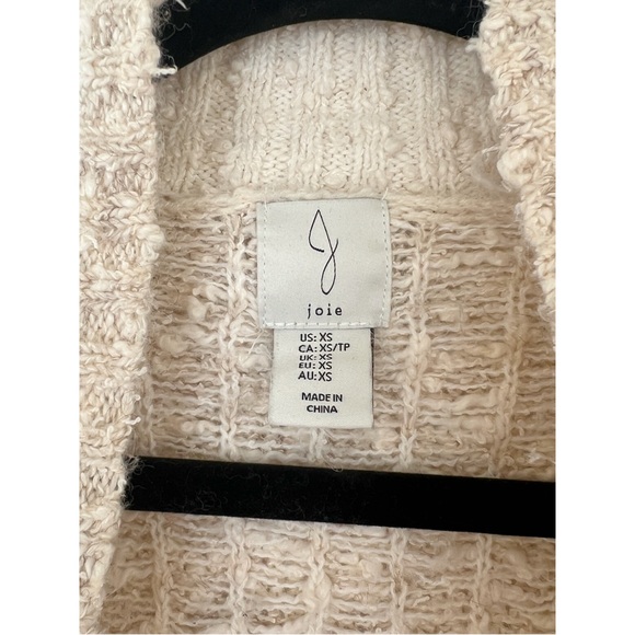 Joie Women’s Nordic Open Cardigan Slub Long Duster Sweater in Cream Color XS - Picture 3 of 5